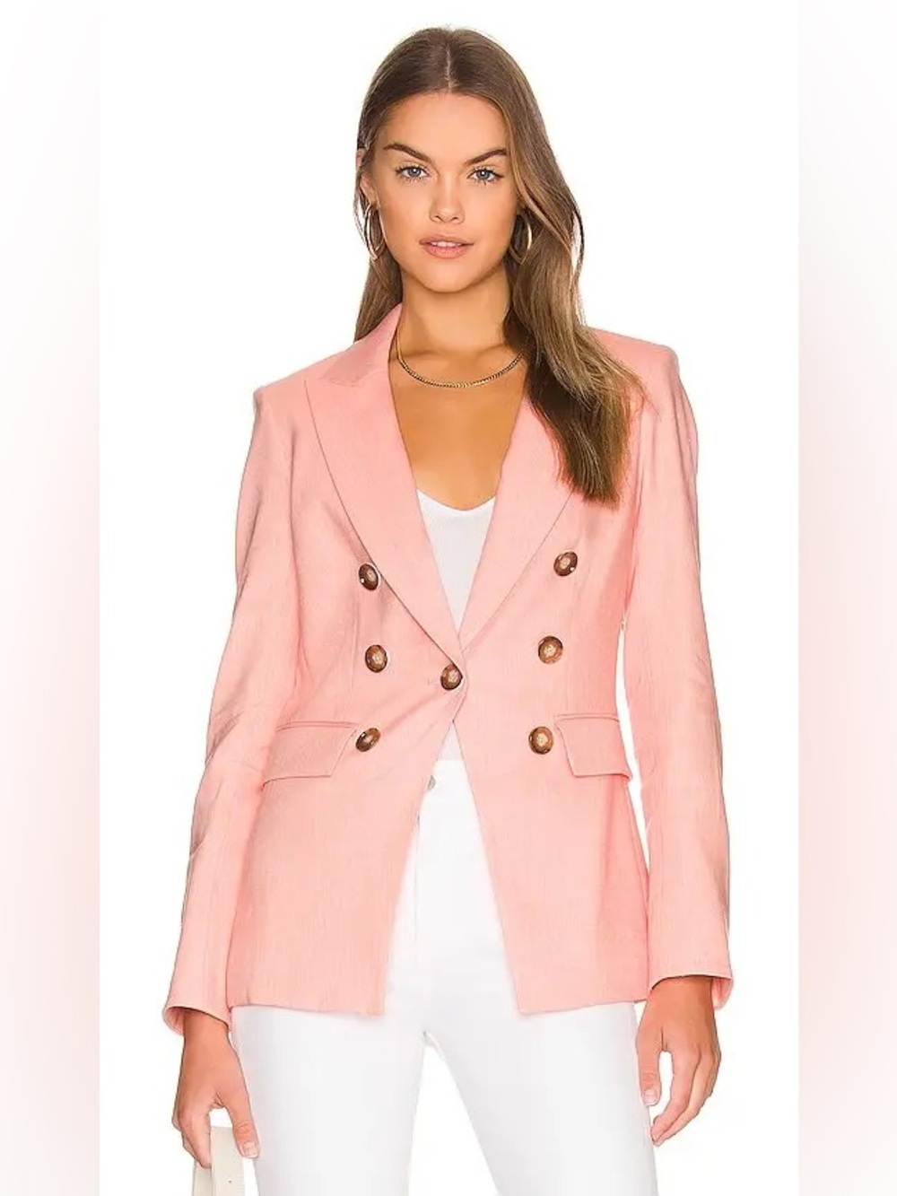 NWT Veronica Beard Gaya Dickey Bkazer, Size 00, Heathered Bright Coral
